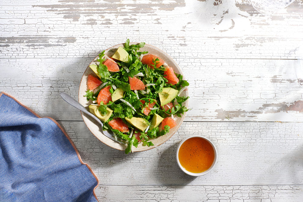 Arugula Salad with Fennel, Grapefruit and Avocado