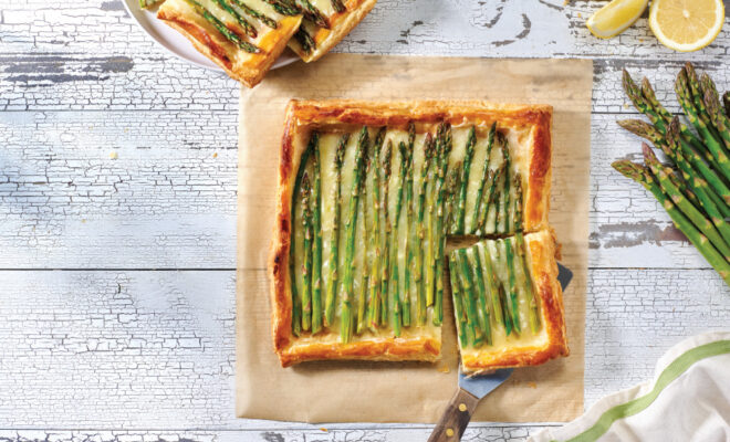 Cheesy Asparagus Tart