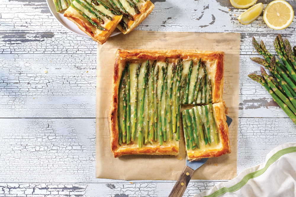 Cheesy Asparagus Tart
