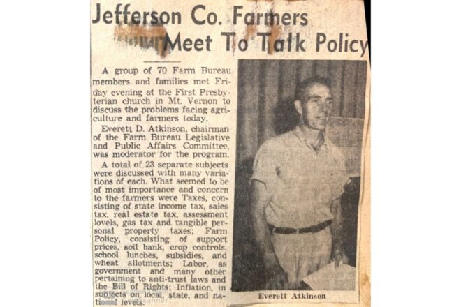 Evertt Atkinson newspaper article