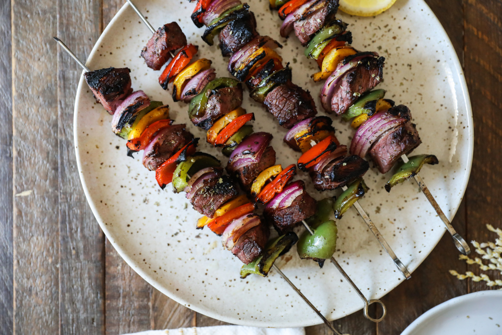 Greek Steak Kebabs