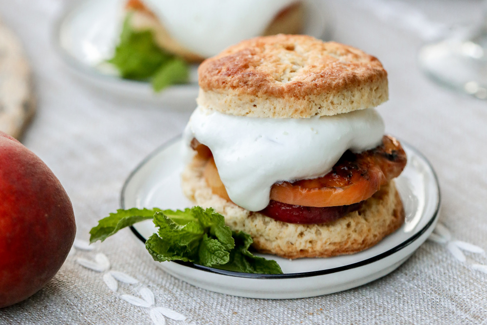 Grilled Peaches and Cream Shortcake