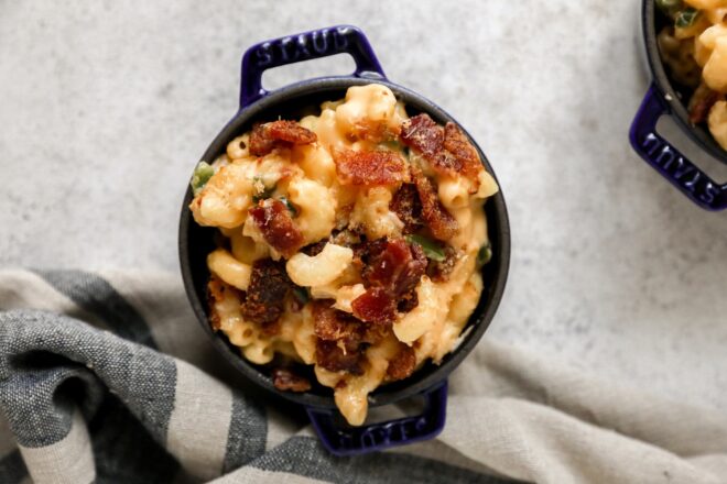 Homemade Mac and Cheese with Jalapenos and Bacon