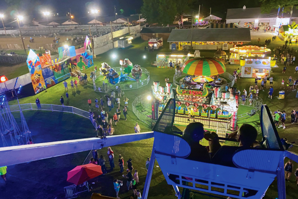 Clinton County Fair midway