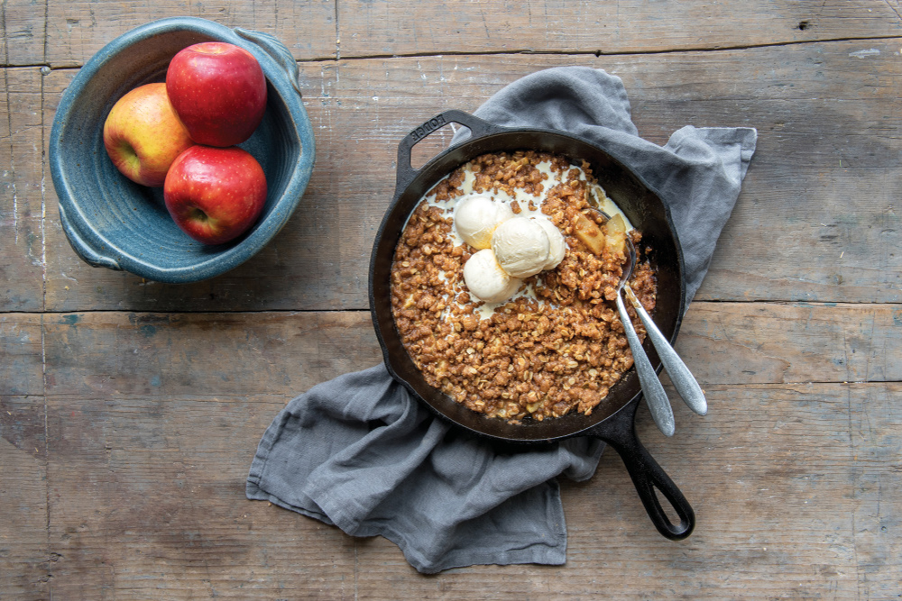 Skillet Apple Crisp for Two