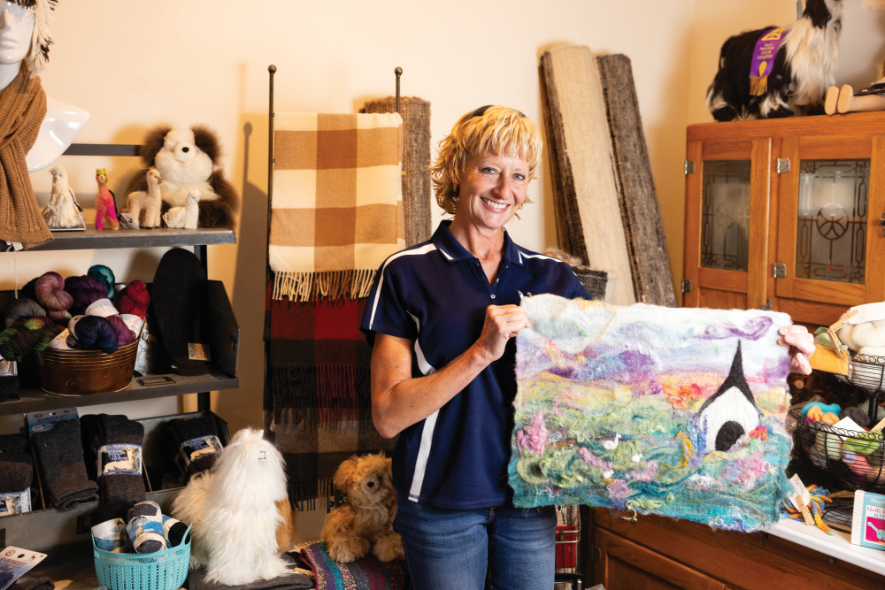 Kathy Albert raises alpacas and llamas