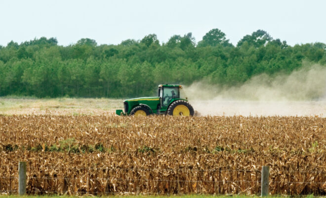 tractor on farm