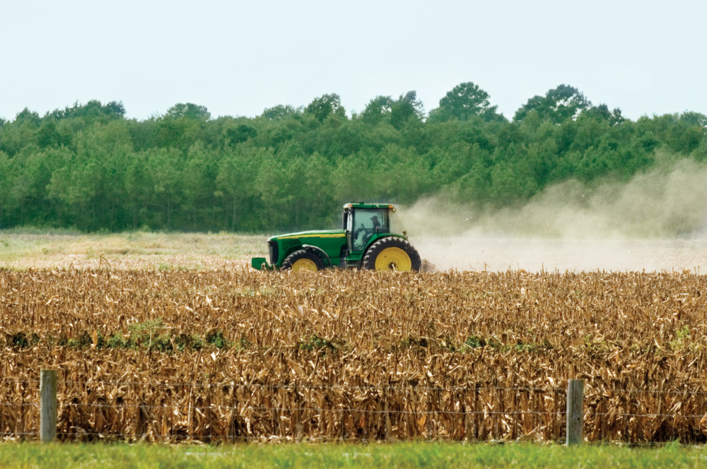 tractor on farm