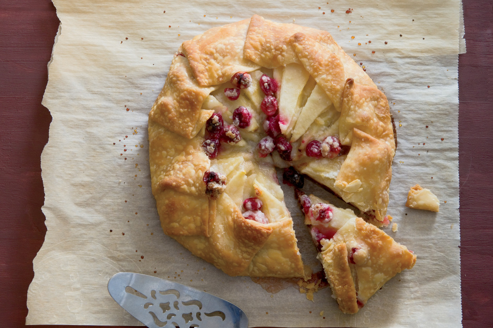 Quick Pear and Cranberry Crostata