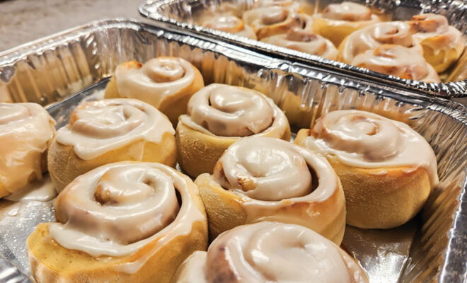 Joanie's cinnamon rolls, a holiday tradition in her family
