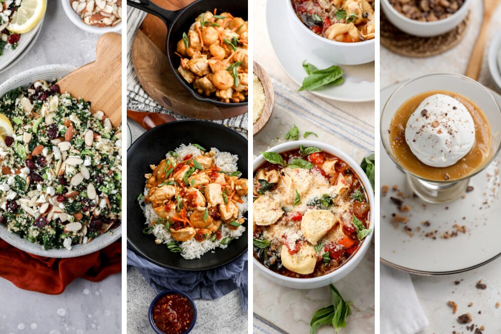 Collage of all four Stovetop Recipes 