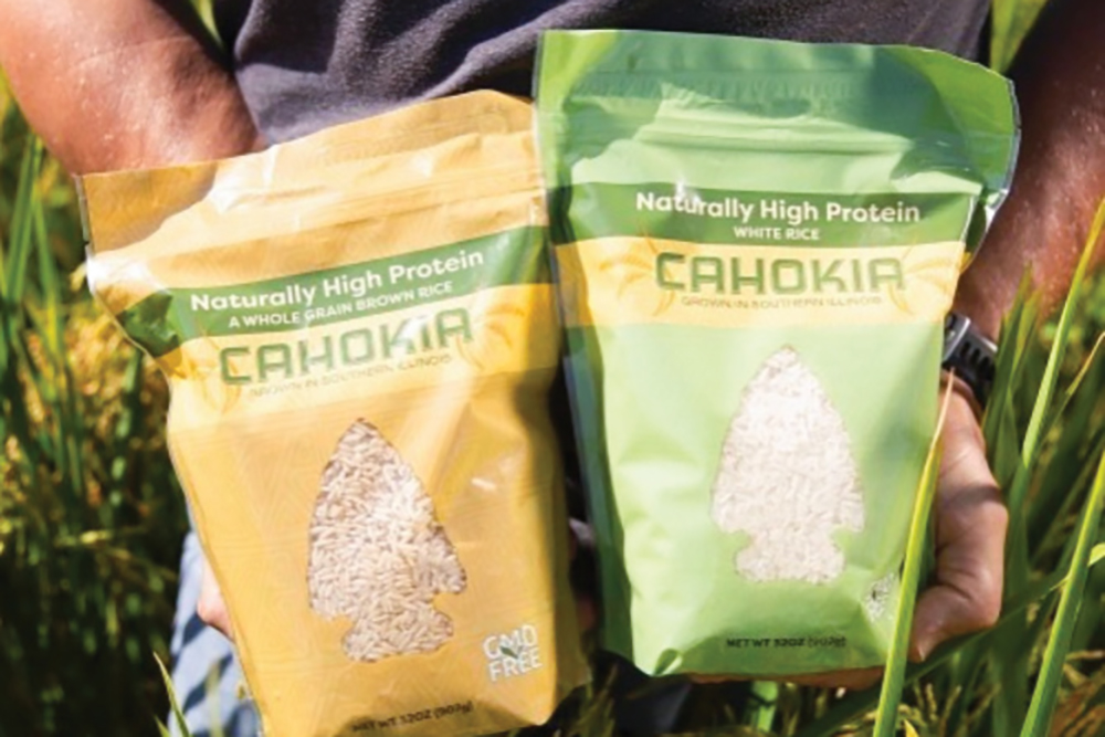 Bags of Cahokia Rice