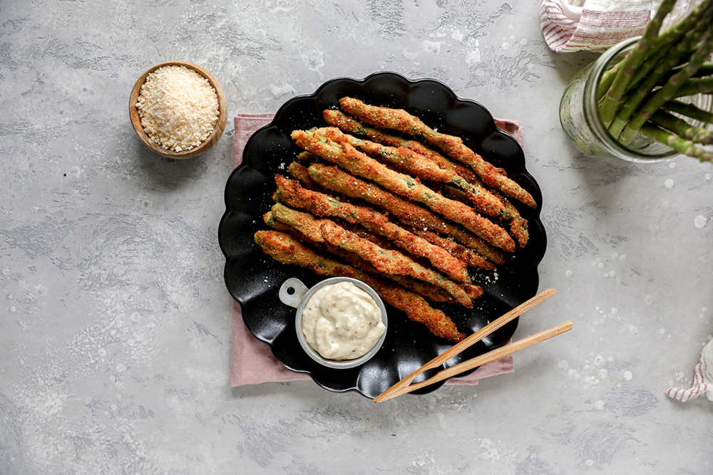 Oven-Baked Parmesan Asparagus “Fries”