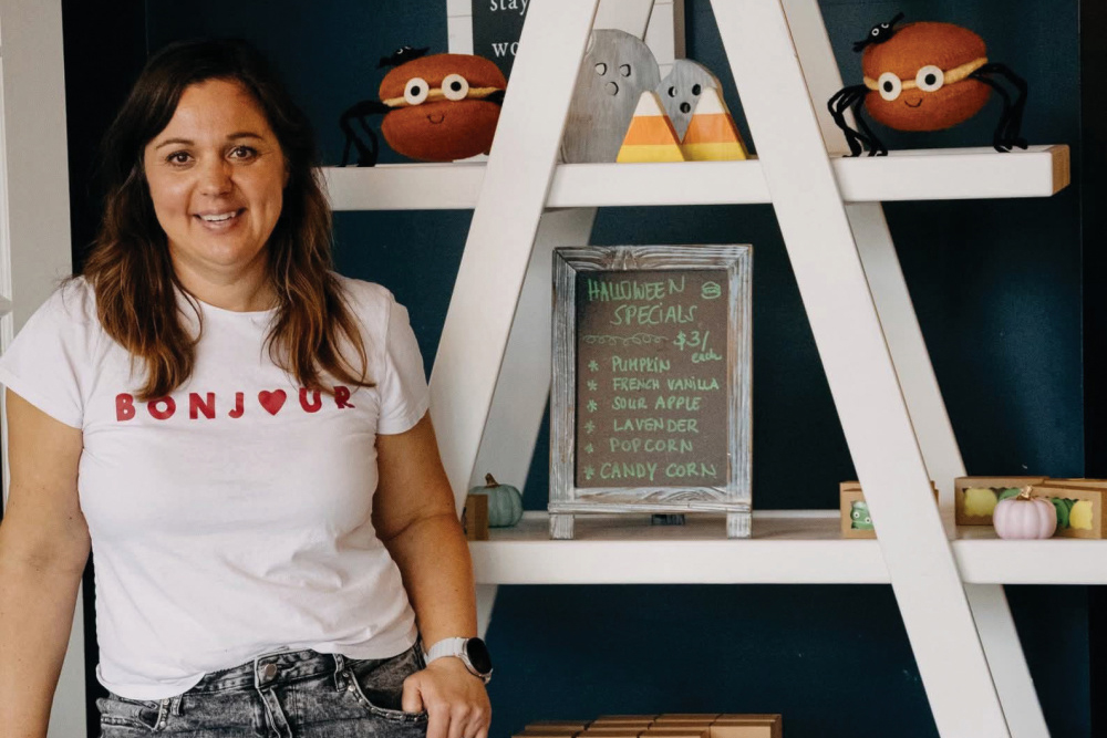 Diana Natale, owner of Voilà Macarons