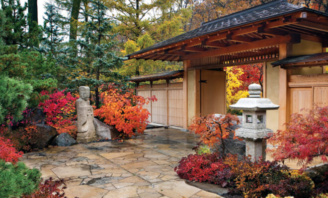 One of the gardens at Anderson Japanese Gardens