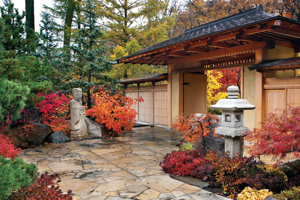 One of the gardens at Anderson Japanese Gardens