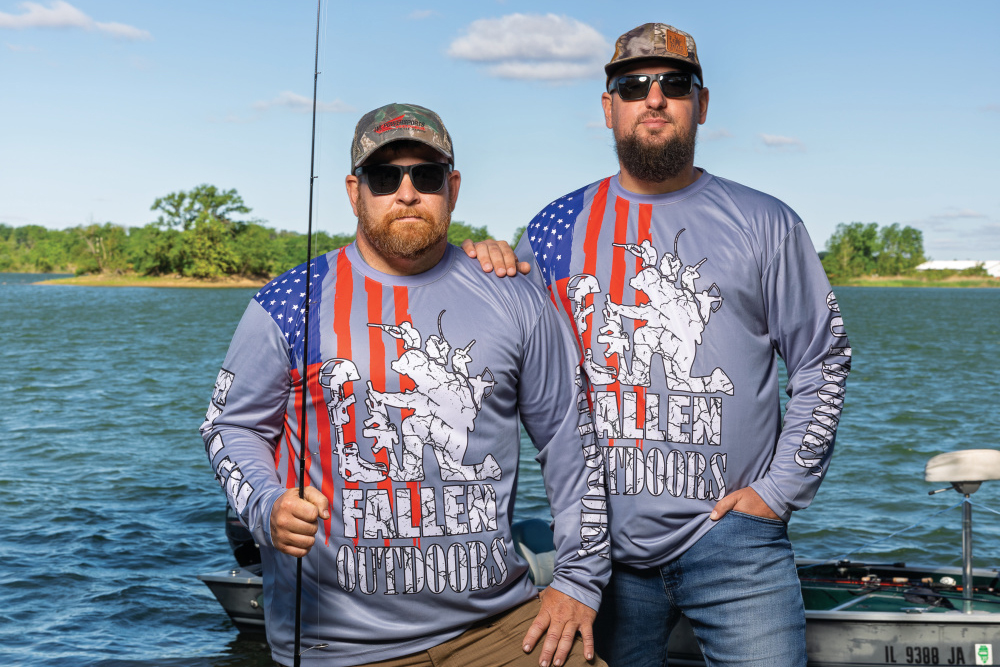 Veterans Adam Newingham and Clayton Yantis on a fishing trip through The Fallen Outdoors