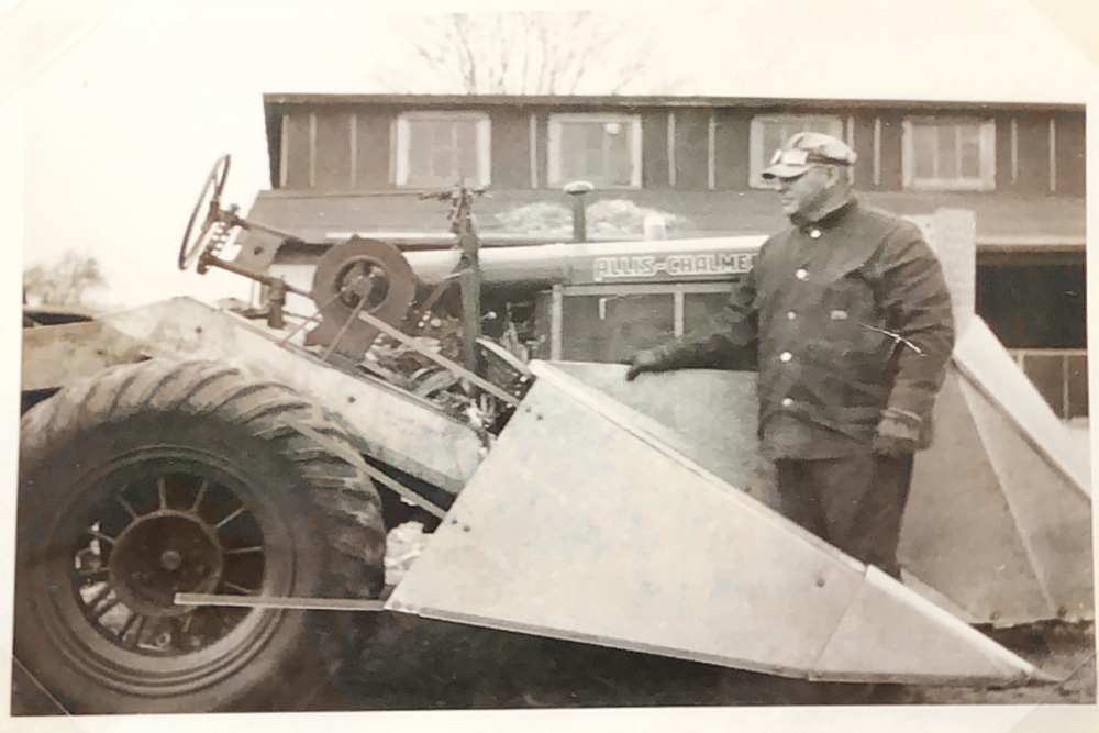 Black and white photo of Adam Sommer's great-grandfather, Al