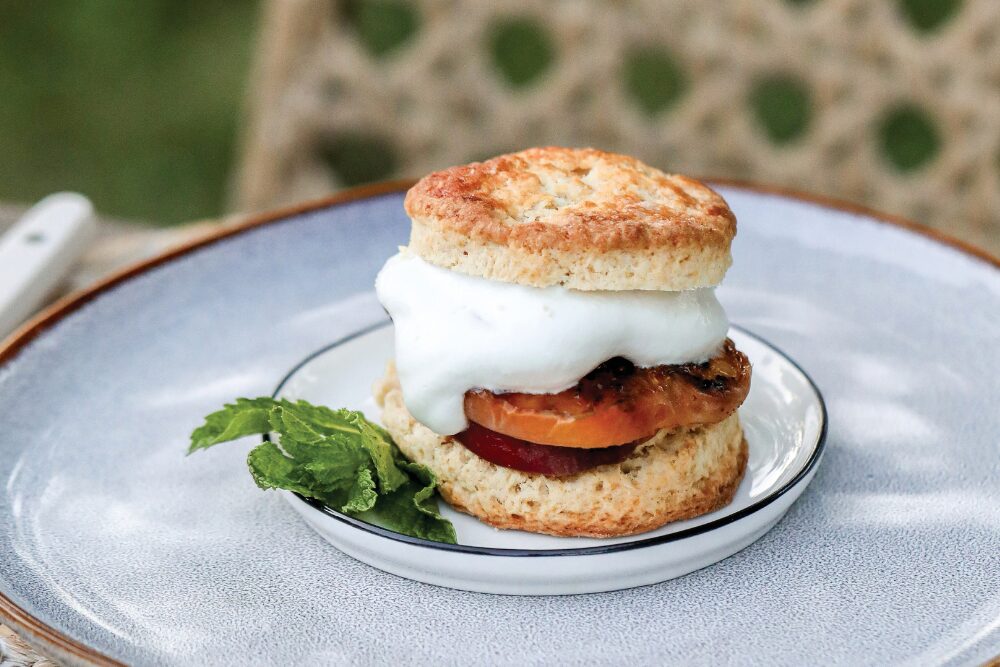 Grilled Peaches and Cream Shortcake