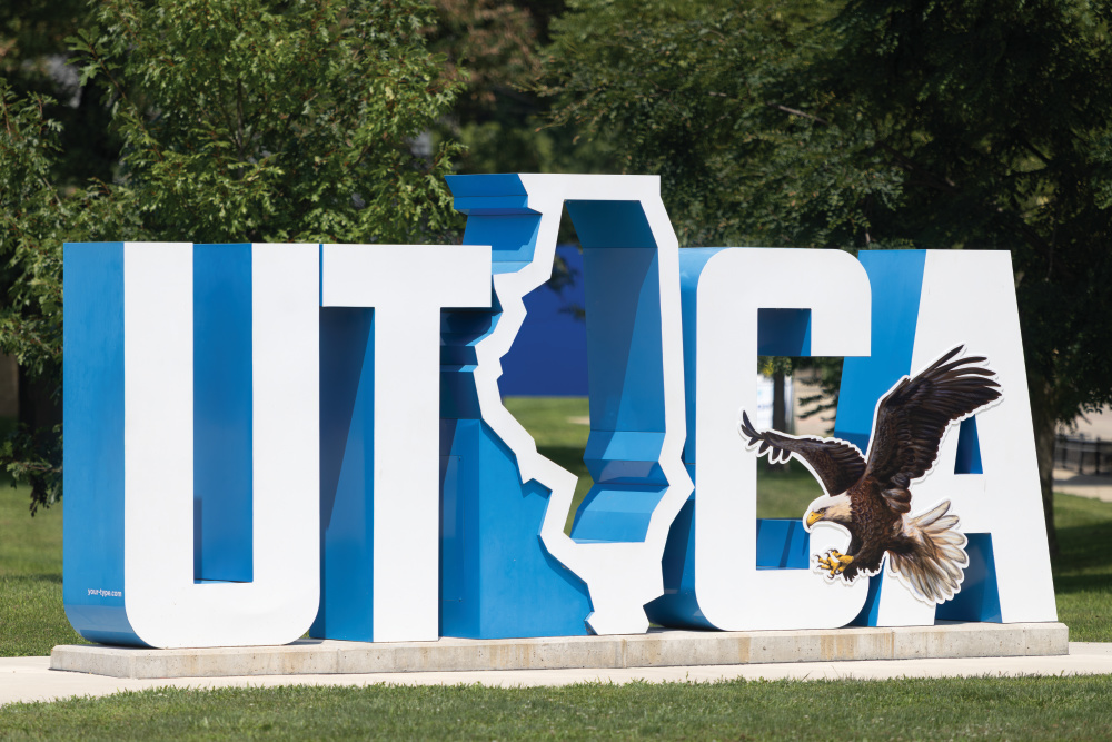 North Utica welcome sign