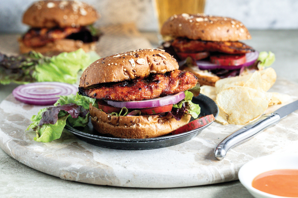 Hot Honey Grilled Chicken Sandwiches