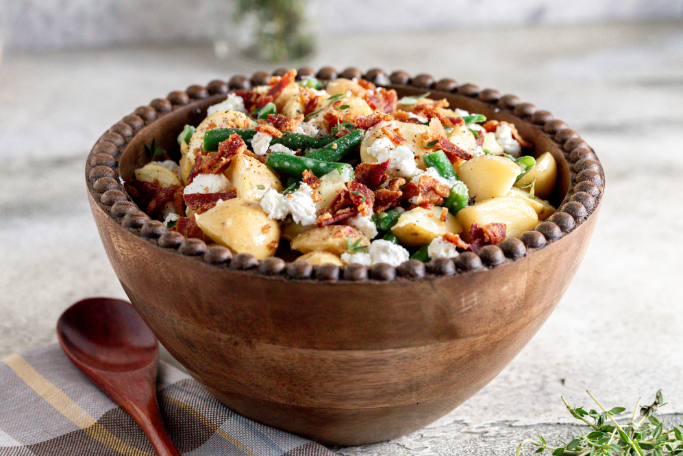 New Potato and Green Bean Salad with Honey-Mustard Vinaigrette
