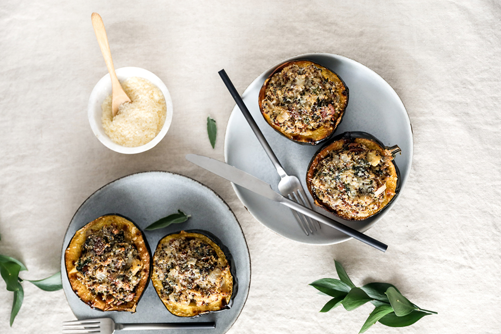 Quinoa-Stuffed Acorn Squash