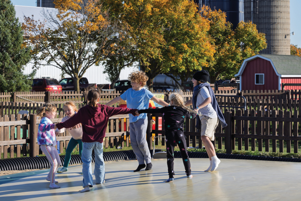 Children playing at Stade’s Farm & Market