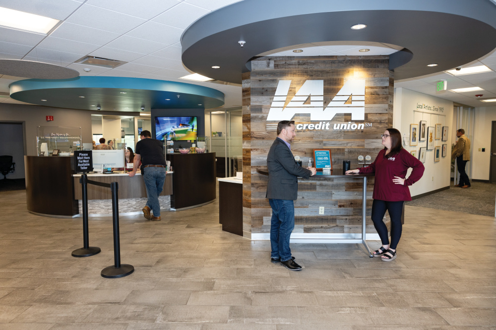 Lobby of IAA Credit Union